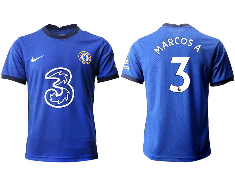 Men 2020-2021 club Chelsea home aaa version #3 blue Soccer Jerseys